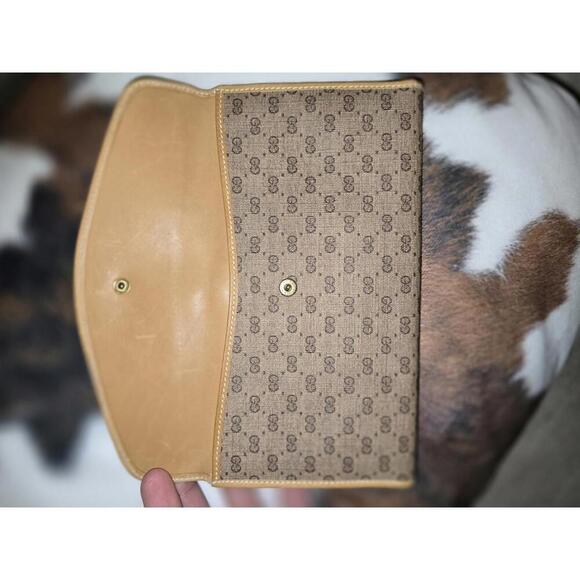 Rare Vintage Gucci Leather Trifold Wallet Envelope Design - Picture 4 of 12
